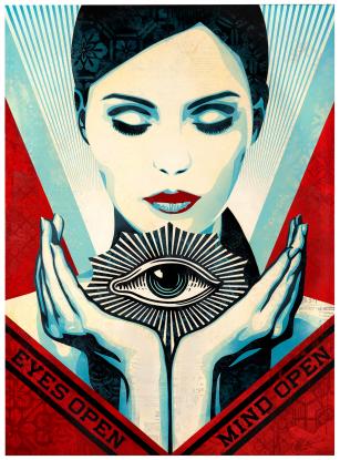 Shepard Fairey, Eyes Wide Open, 2020
